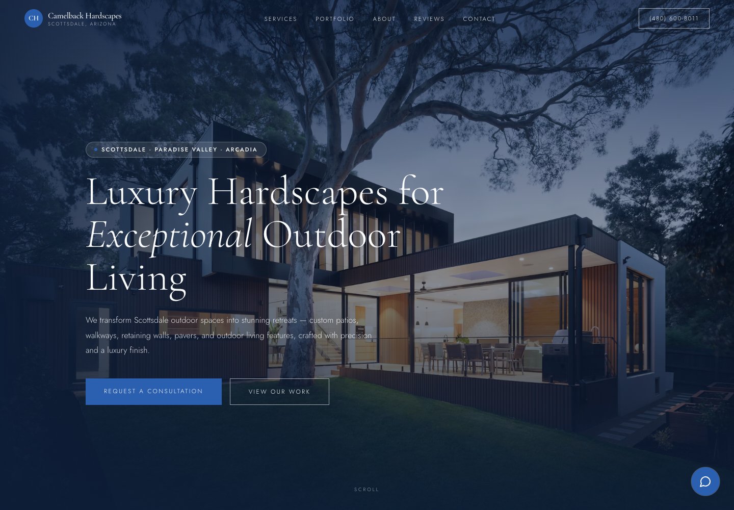 Camelback Hardscapes website preview